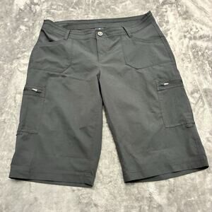 Kuhl‎ Horizn Cargo Shorts Womens 12 Black Roll Up Hiking Performance Camping
